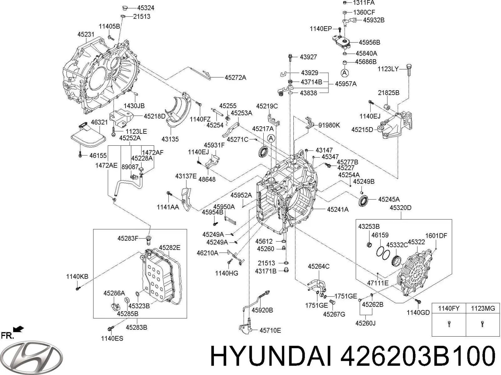 Купить 426203B100 Hyundai/Kia Датчик скорости вращения вала АКПП