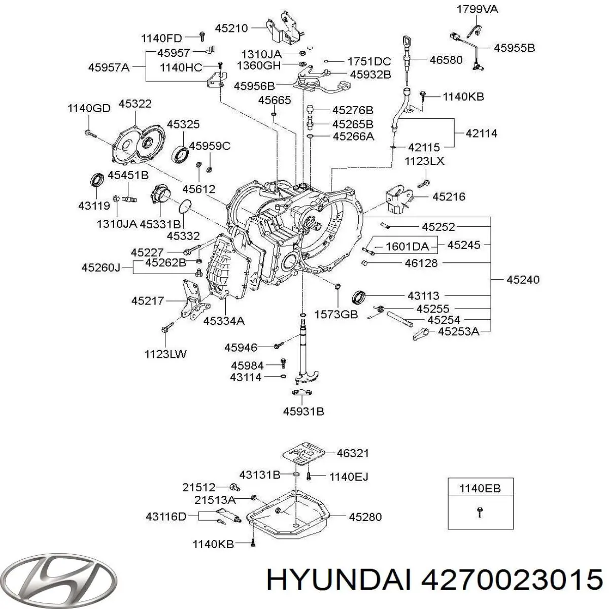 Купить 4270023015 Hyundai/Kia Датчик положения селектора АКПП