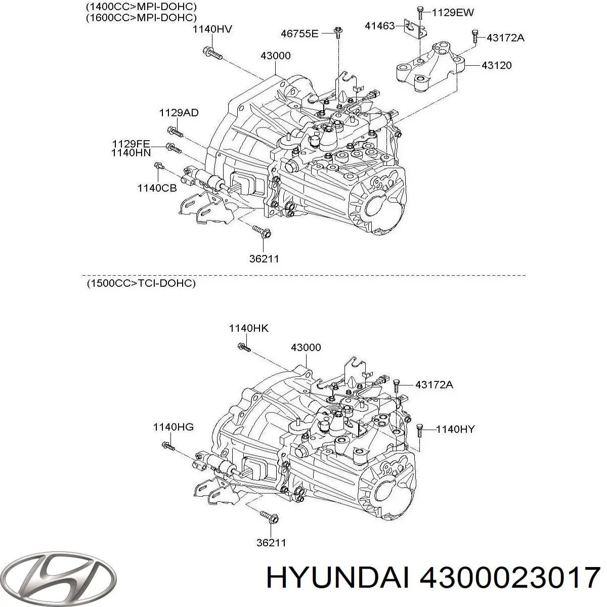 Коробка переключения передач Hyundai/Kia 4300023017 цена, от 141.24 USD