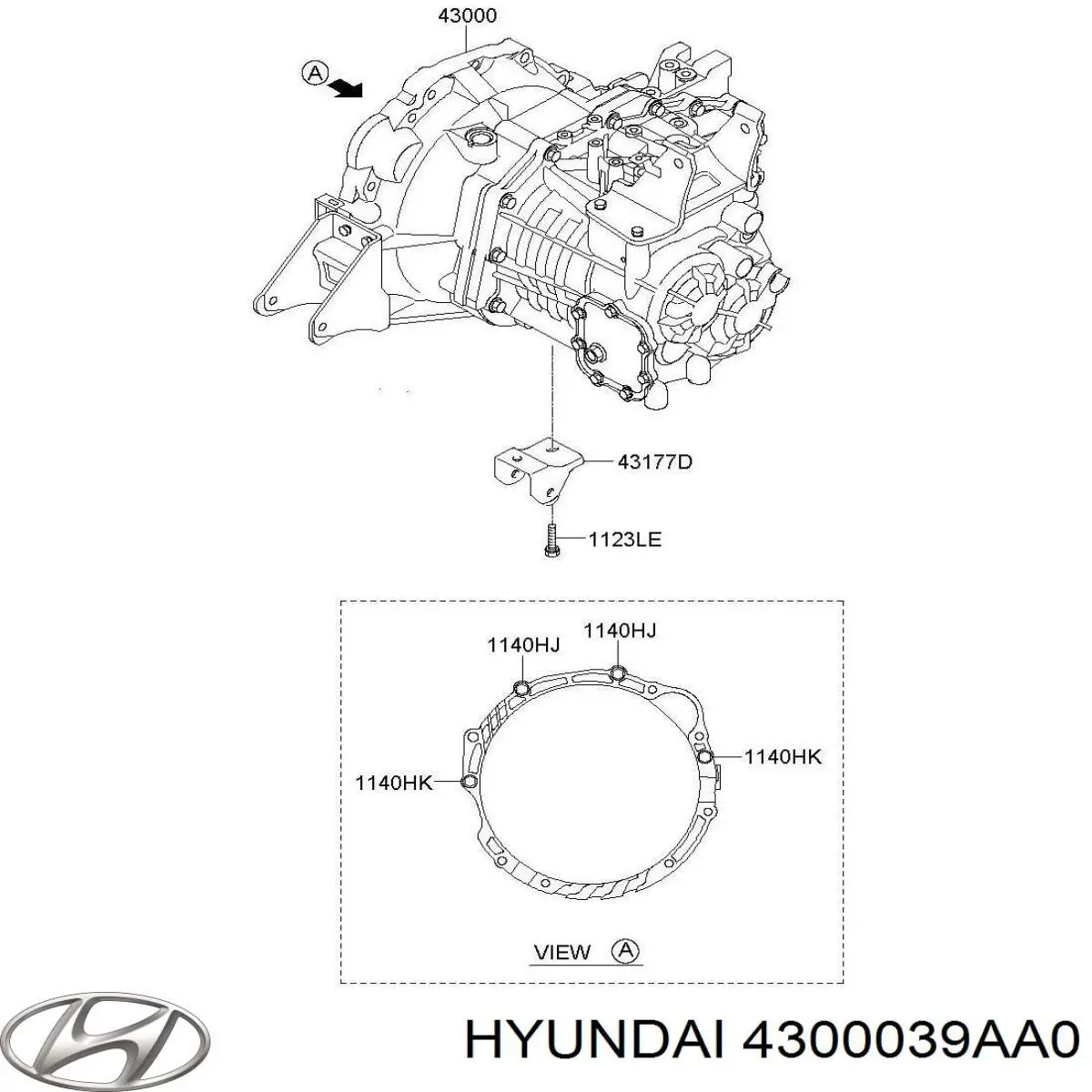 КПП в сборе 4300039AA0 Hyundai/Kia