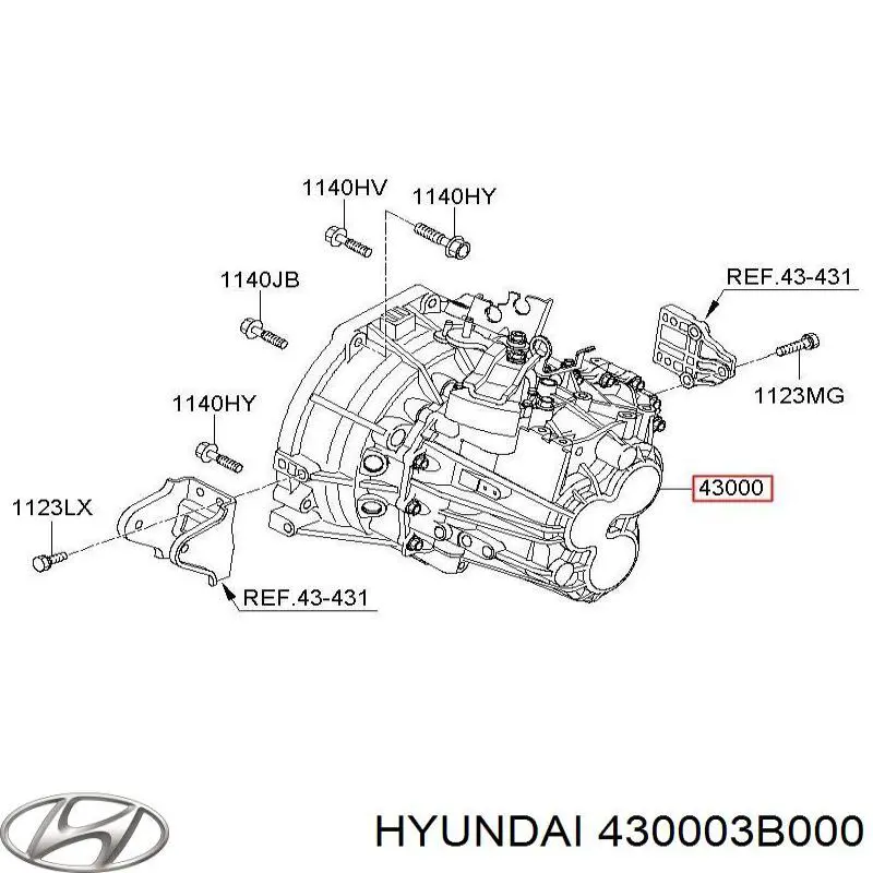 430003B000 Hyundai/Kia КПП в сборе
