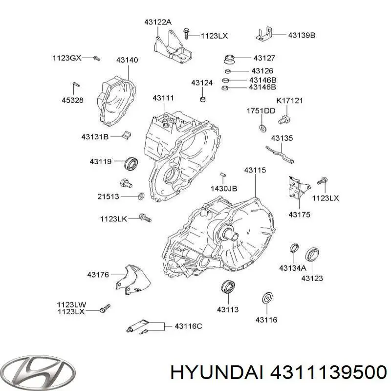 4311139500 Hyundai/Kia КПП в сборе