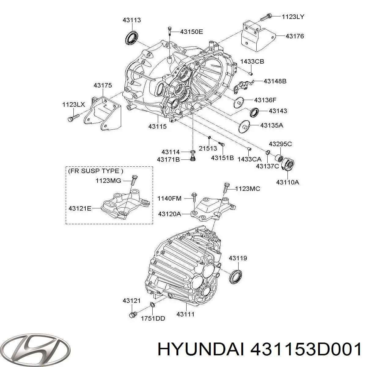  431153D001 Hyundai/Kia