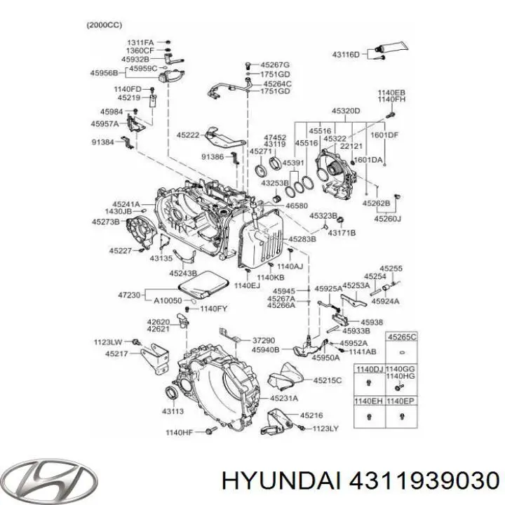 Сальник полуоси 4311939030 Hyundai/Kia