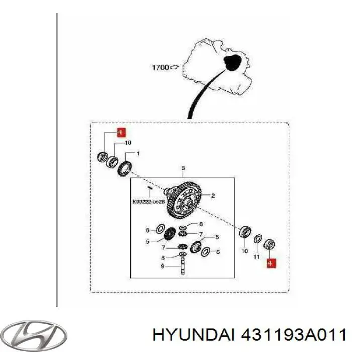 431193A011 Hyundai/Kia