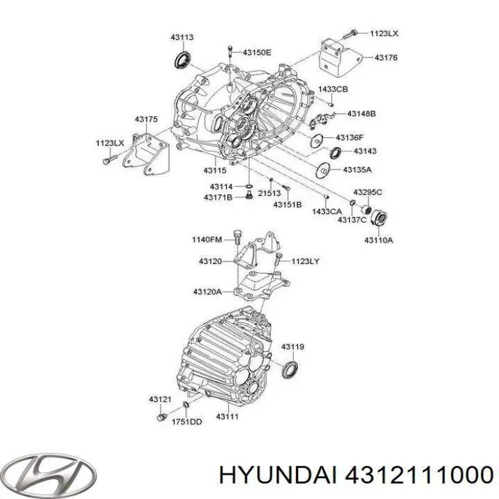  Hyundai/Kia 4312111000 цена, от 2.01 USD