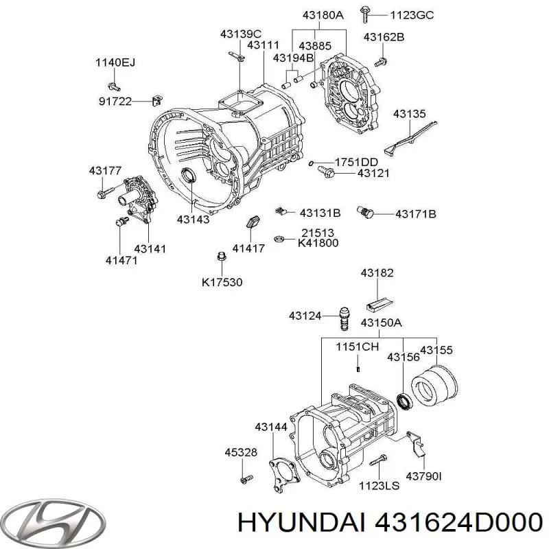  Hyundai/Kia 431624D000 цена, от 1.95 USD