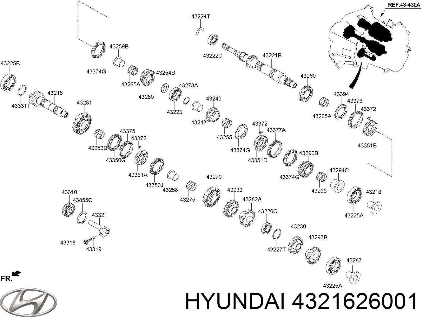  Hyundai/Kia 4321626001 цена, от 2.20 USD