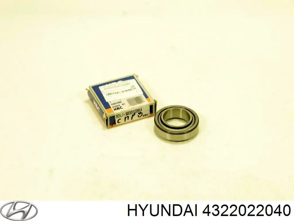 Подшипник шестерни 4-й передачи КПП Hyundai/Kia 4322022040