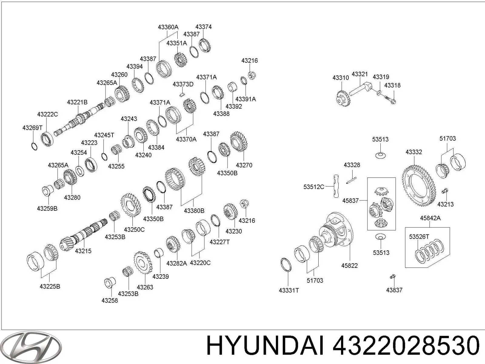  Hyundai/Kia 4322028500 цена, от 32.46 USD