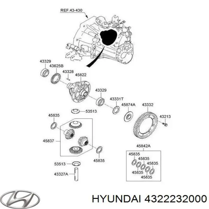 4322232000 Hyundai/Kia 