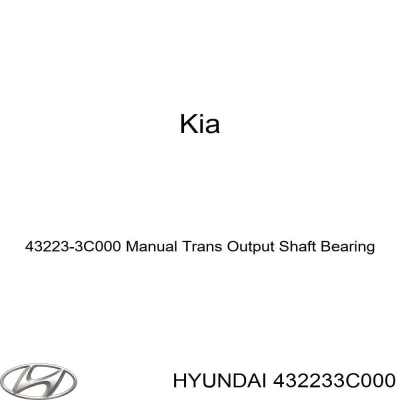 432233C000 Hyundai/Kia 