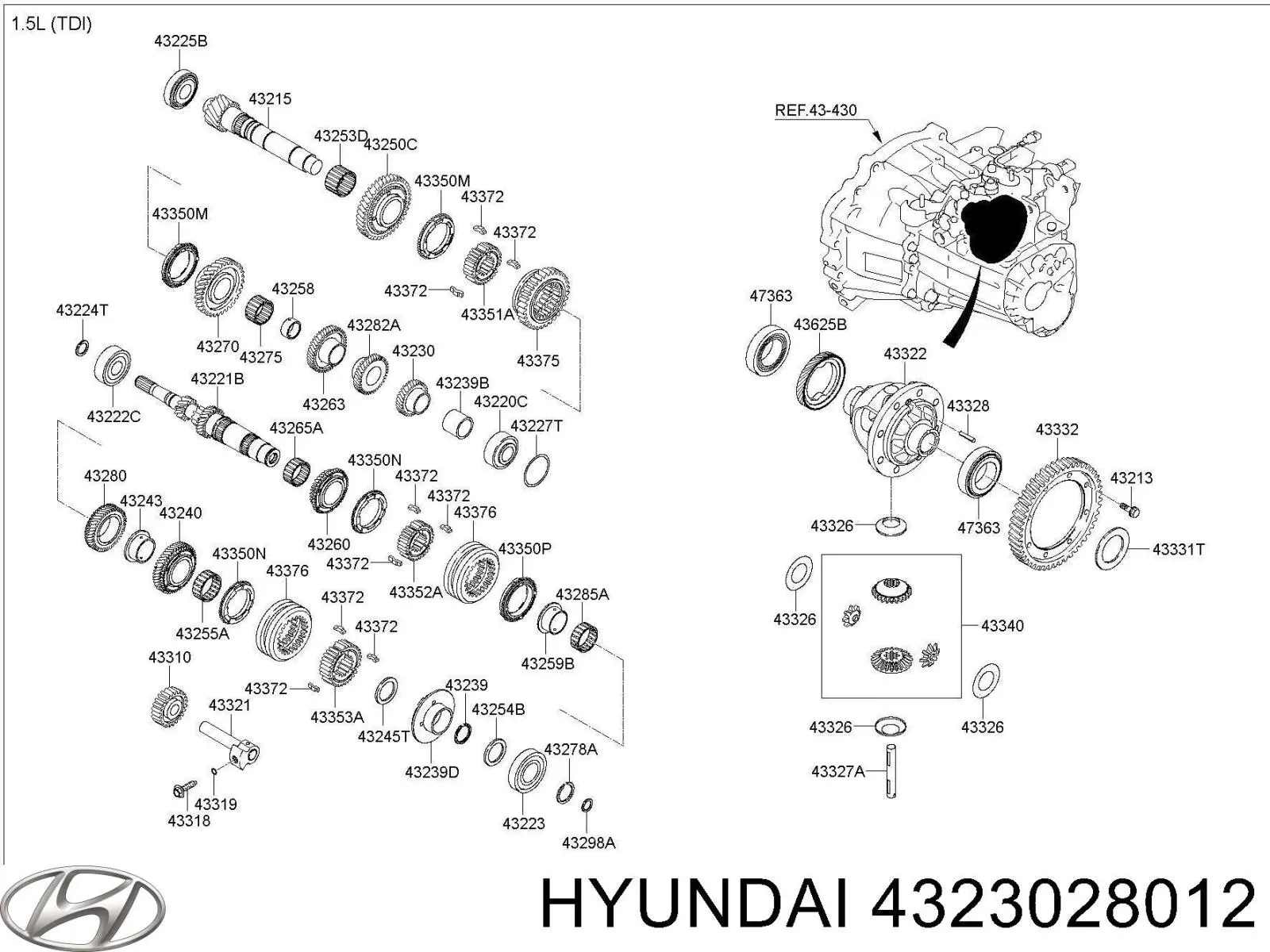 4323028012 Hyundai/Kia 