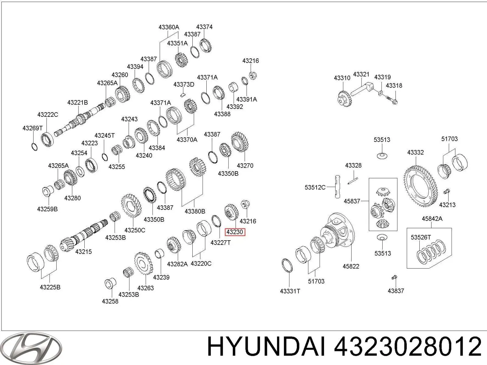  Hyundai/Kia 4323028012 цена, от 57.37 USD