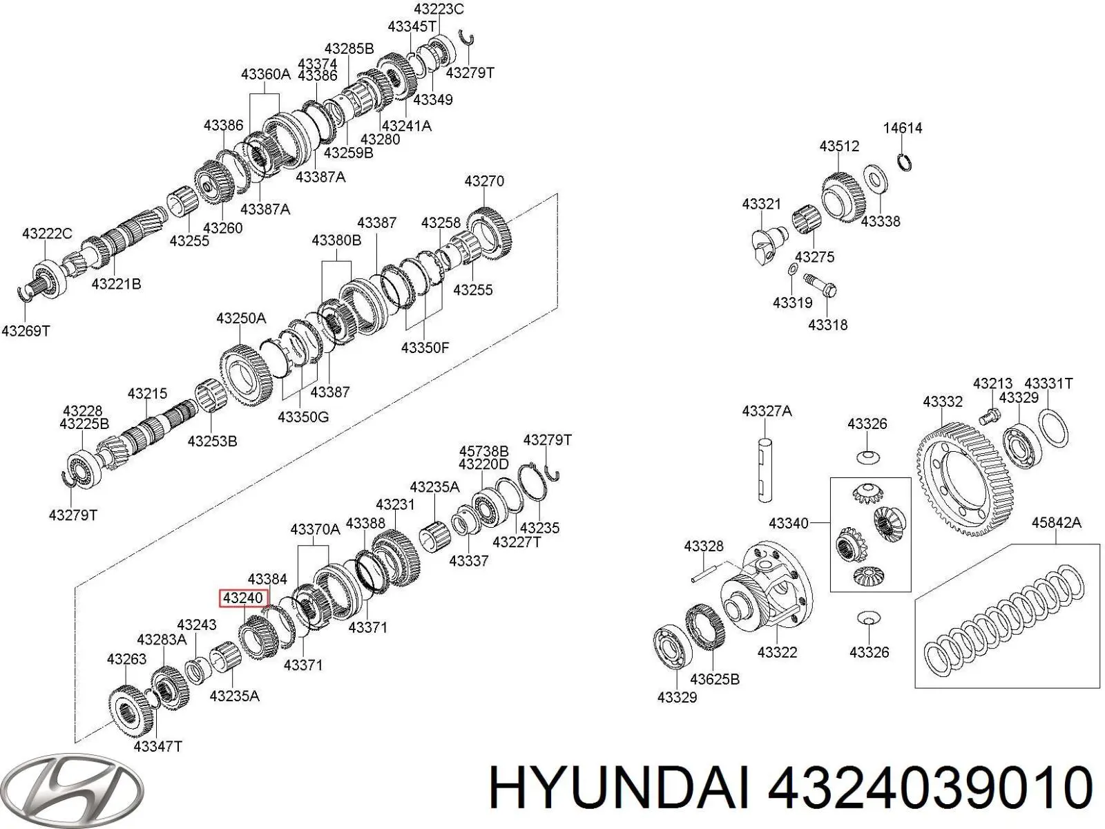 4324039010 Hyundai/Kia 