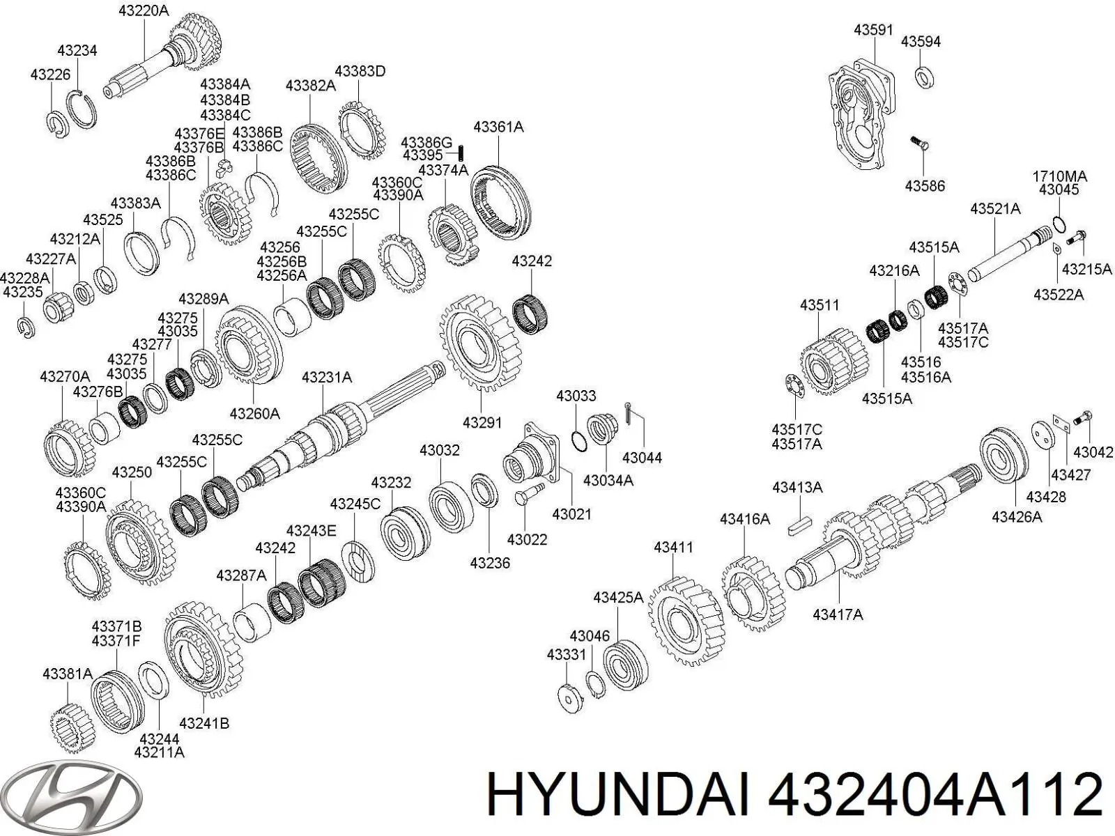 Купить 432404A112 Hyundai/Kia 