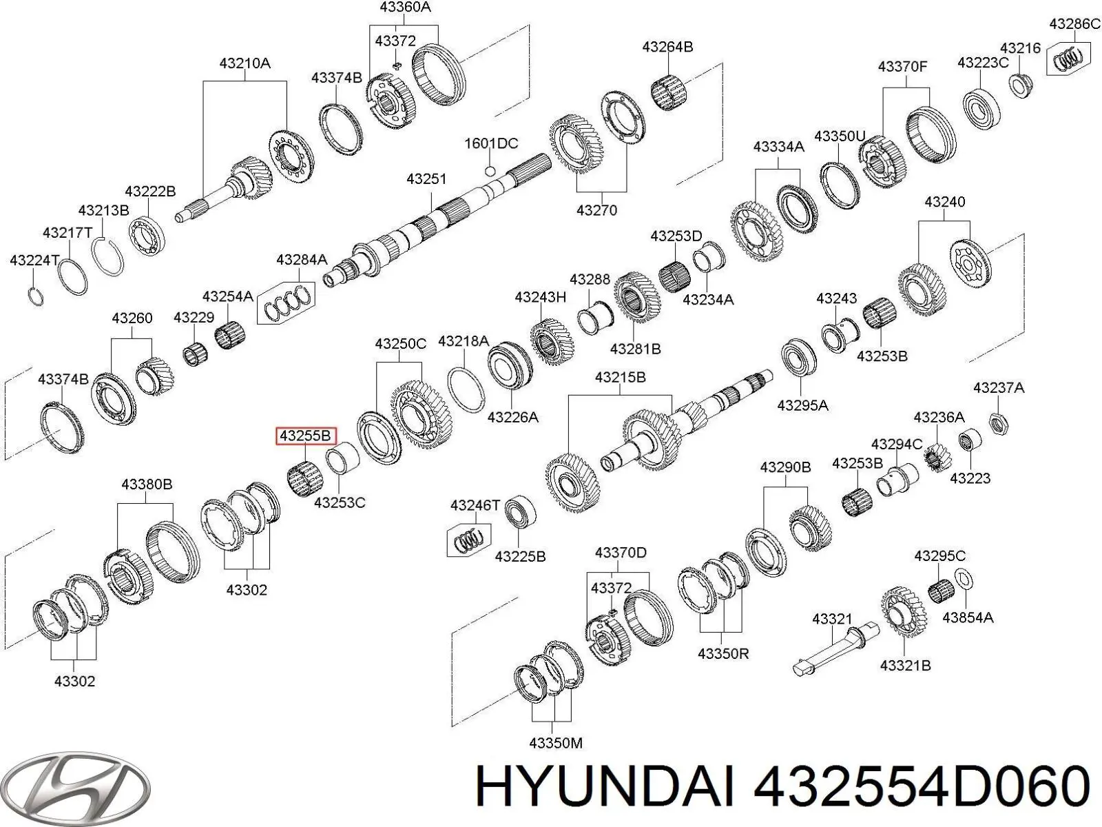  Hyundai/Kia 432554D060 цена, от 8.75 USD