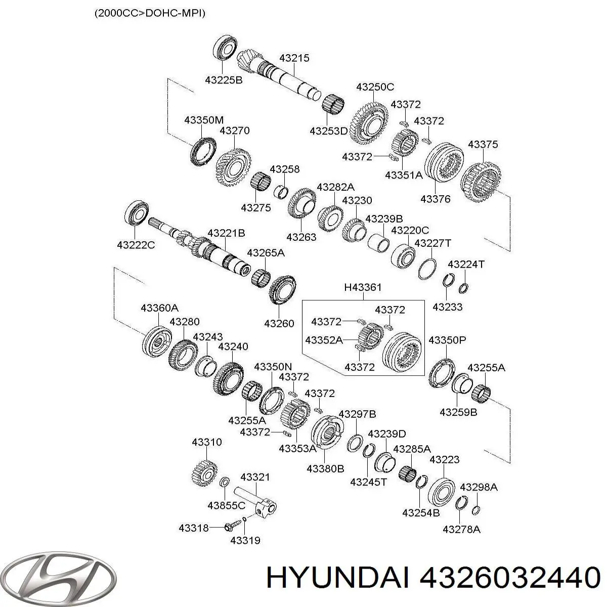 4326032440 Hyundai/Kia 