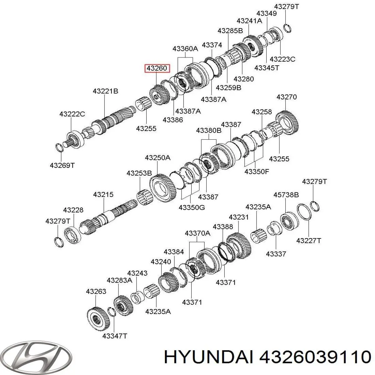 4326039010 Hyundai/Kia 