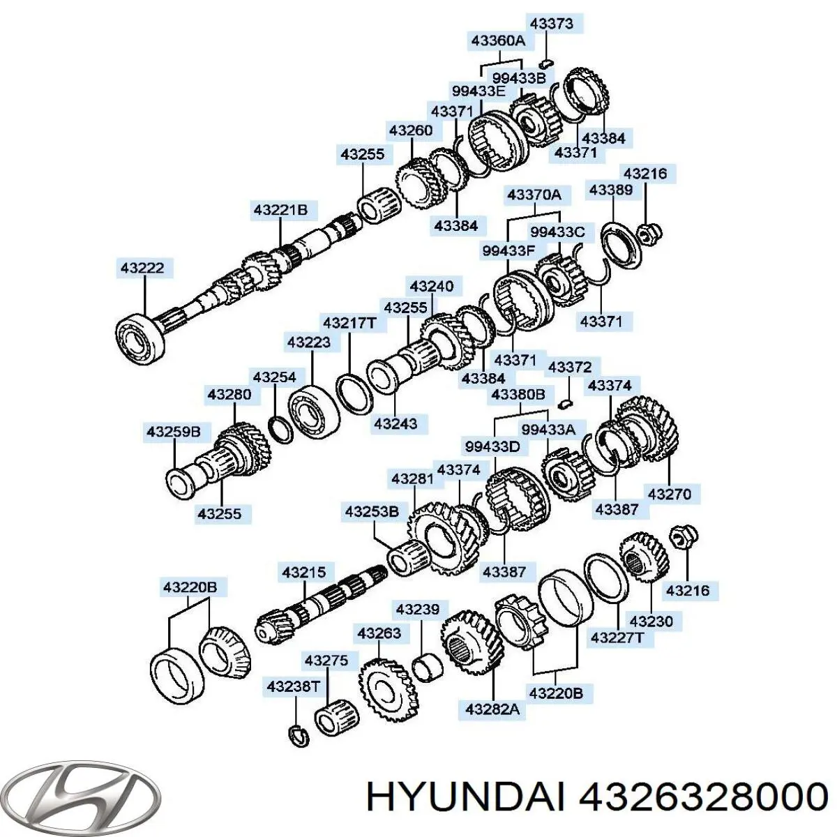 Купить 4326328000 Hyundai/Kia 