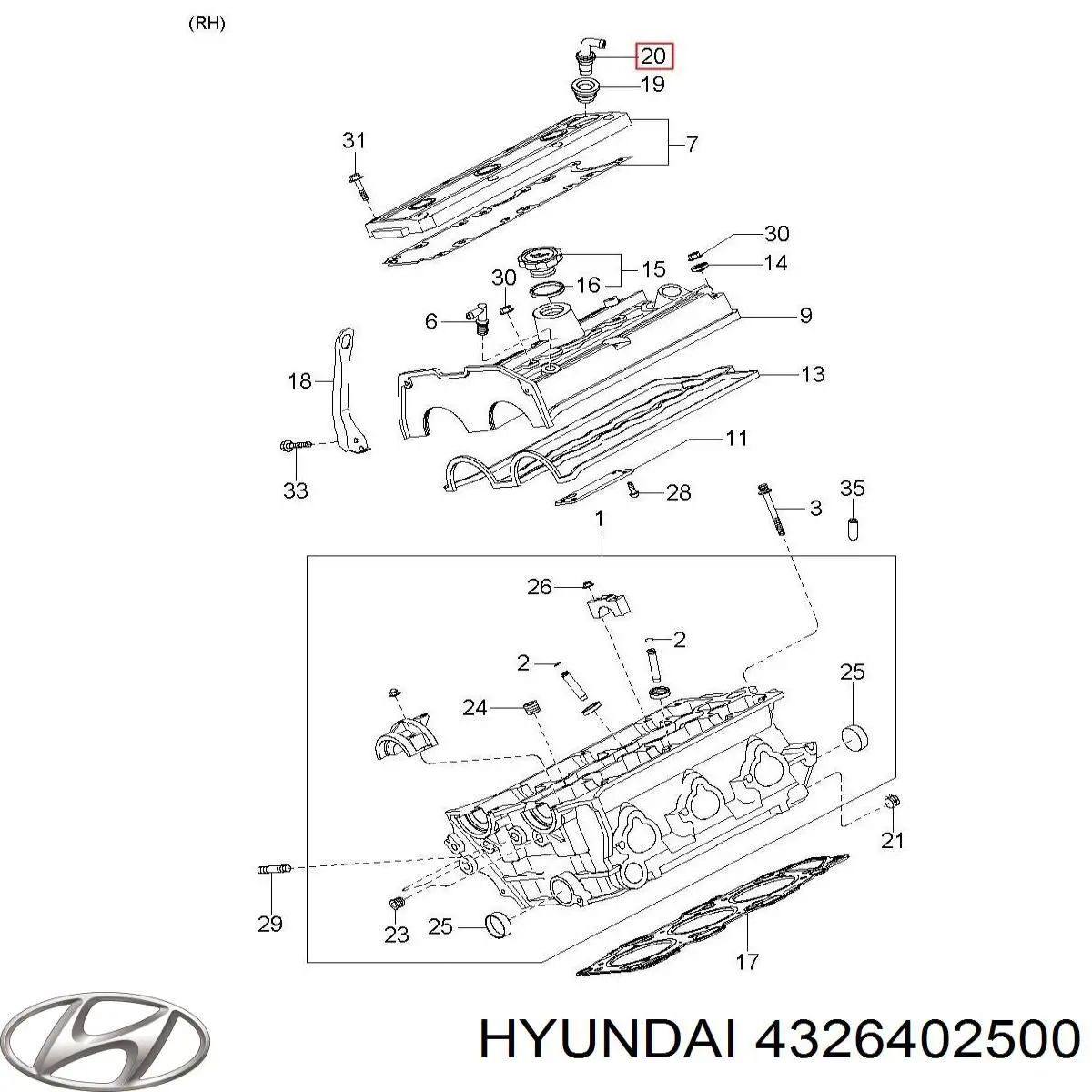 4326402500 Hyundai/Kia 