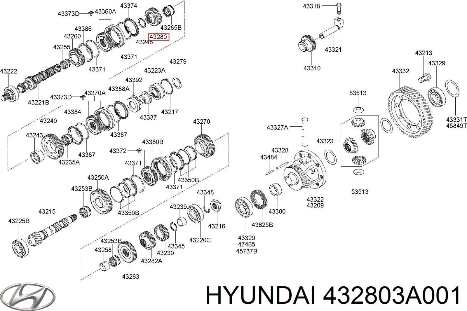 432803A001 Hyundai/Kia 