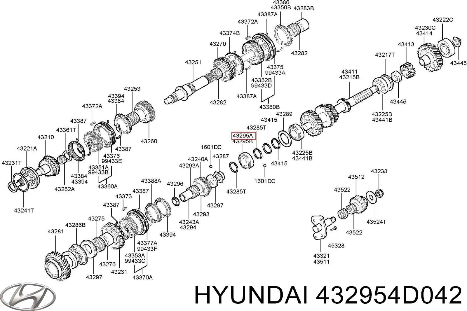  432954D042 Hyundai/Kia