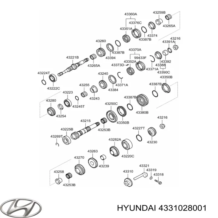 Hyundai/Kia 4331028001 цена, от 38.15 USD