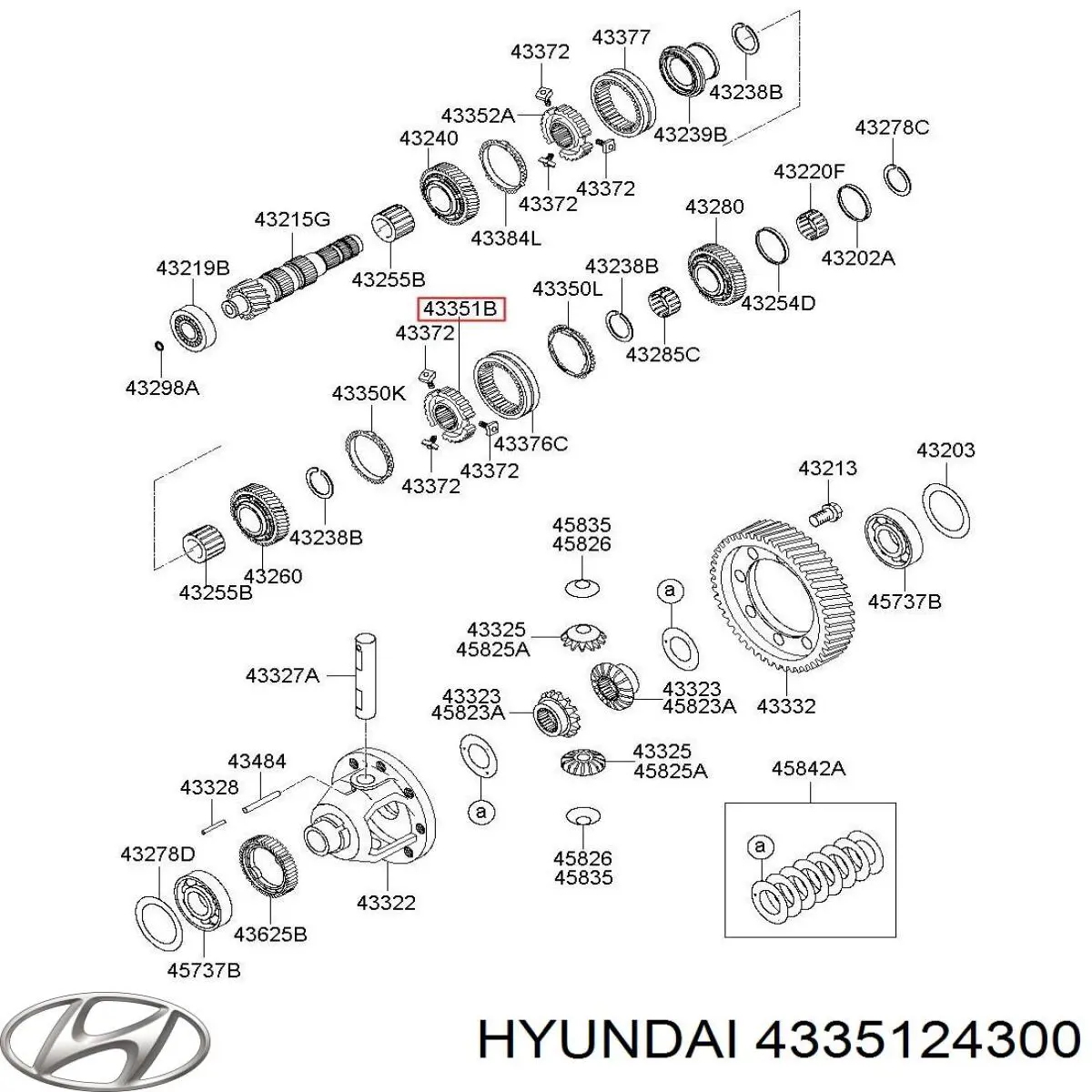  Hyundai/Kia 4335124300 цена, от 14.12 USD
