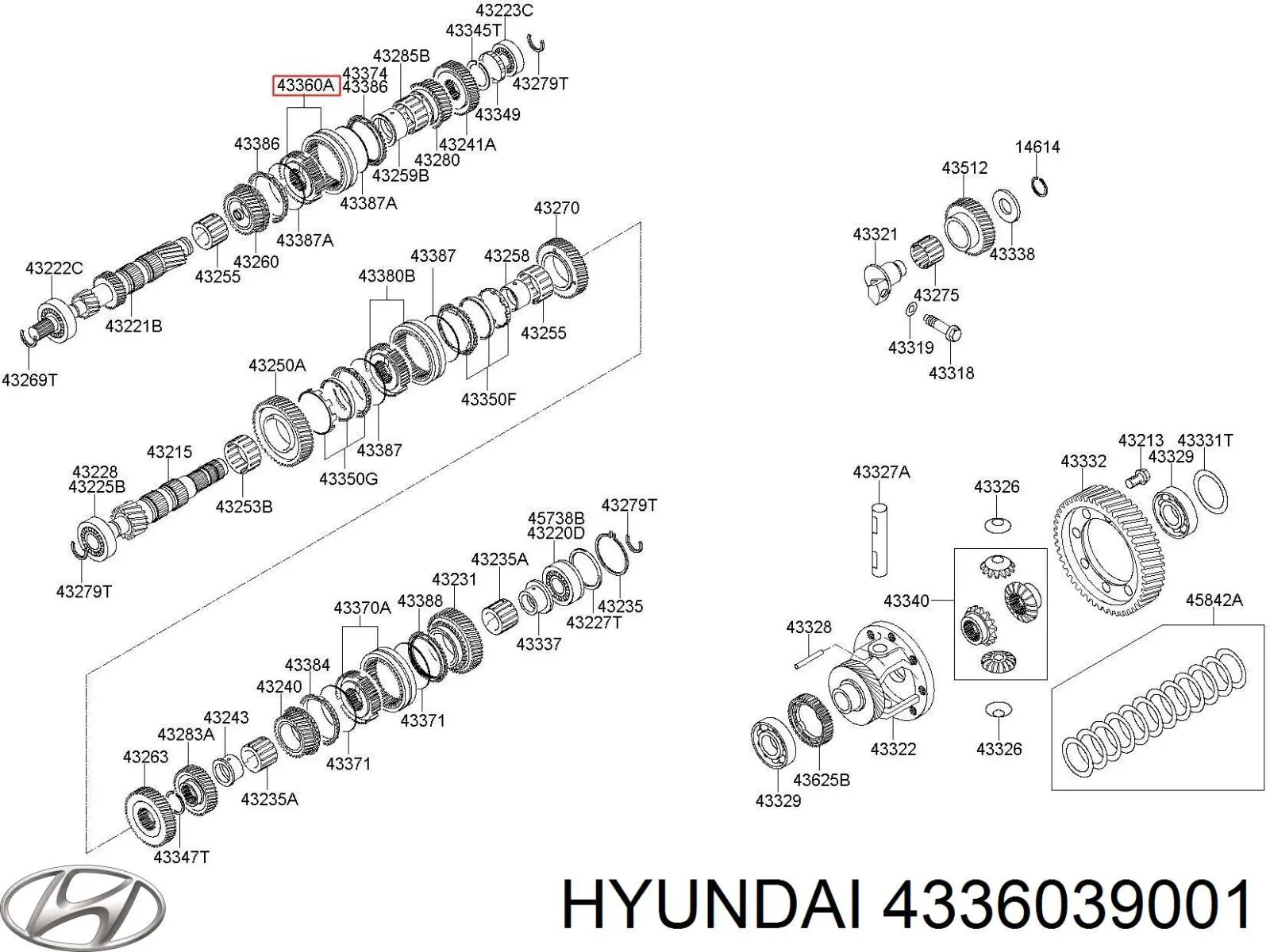 Кольцо синхронизатора 4336039001 Hyundai/Kia