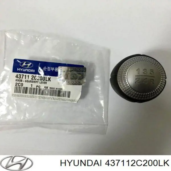 Рукоятка рычага КПП 437112C200LK Hyundai/Kia