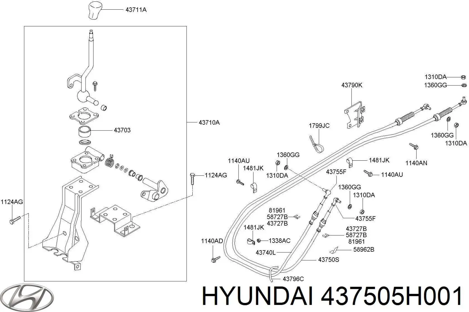  437505H002 Hyundai/Kia