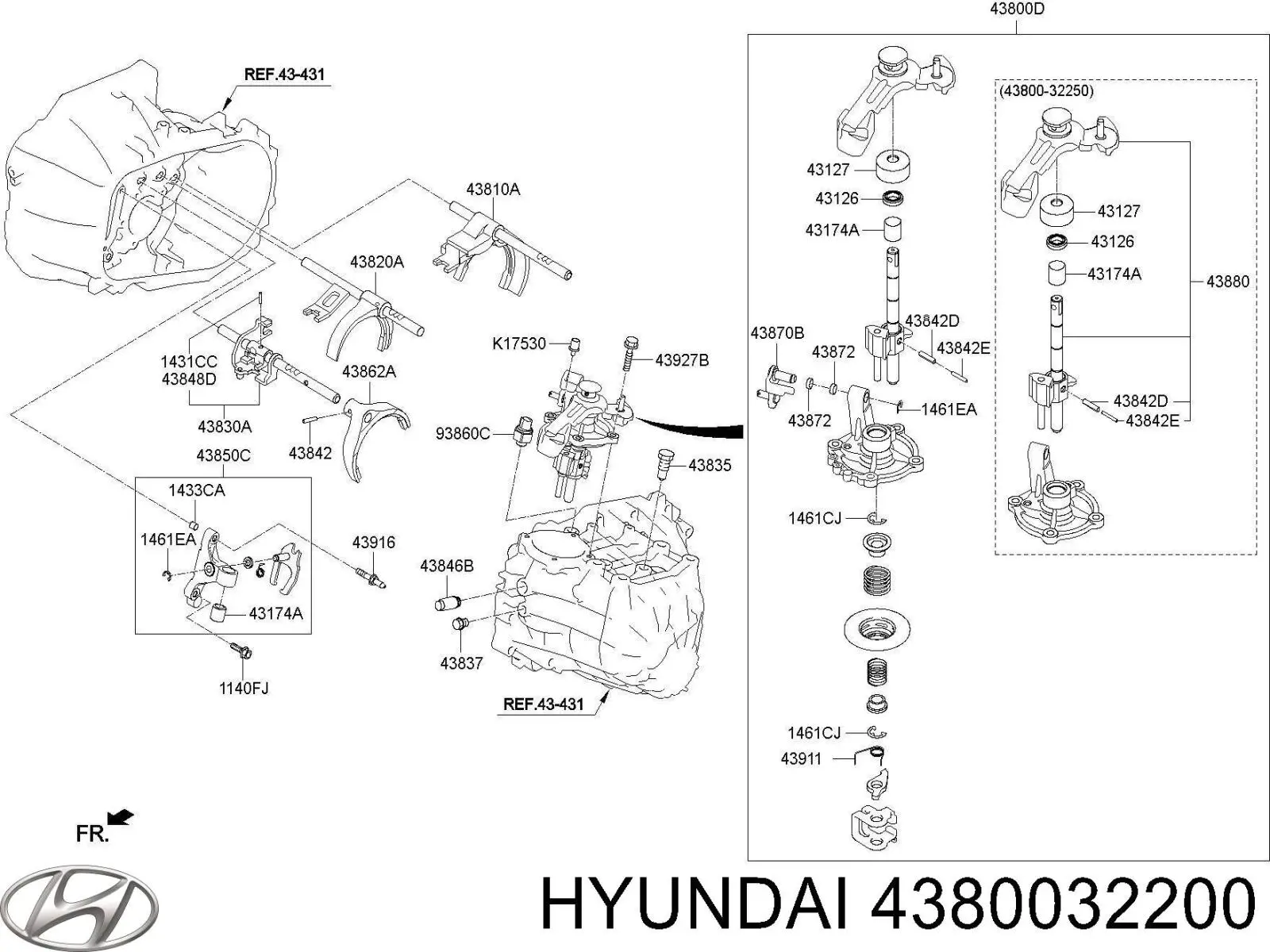 4380032200 Hyundai/Kia 