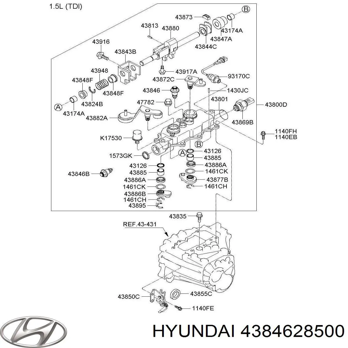  Hyundai/Kia 4384628500 цена, от 15.39 USD