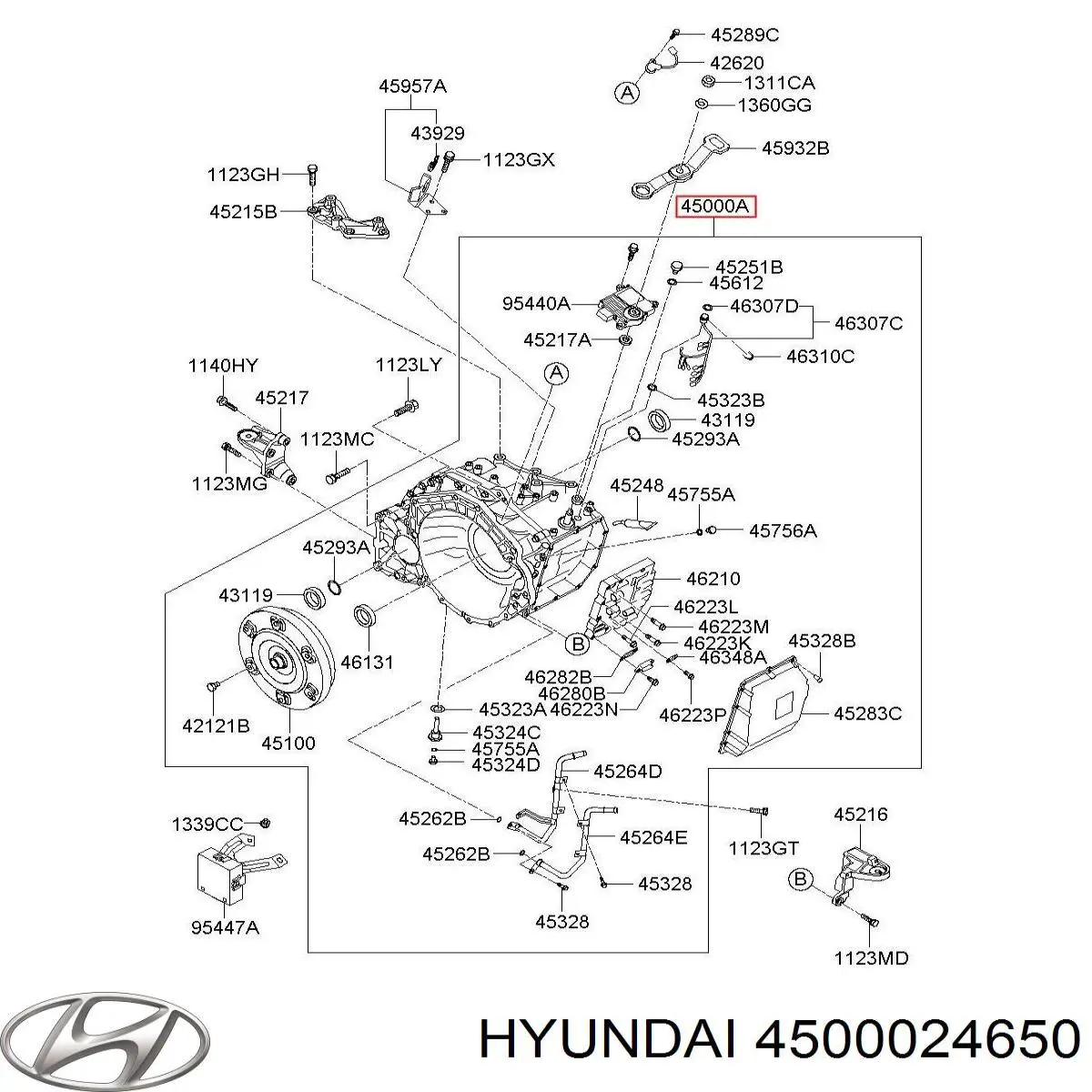 Коробка передач автомат Hyundai/Kia 4500024650 цена, от 2532.10 USD
