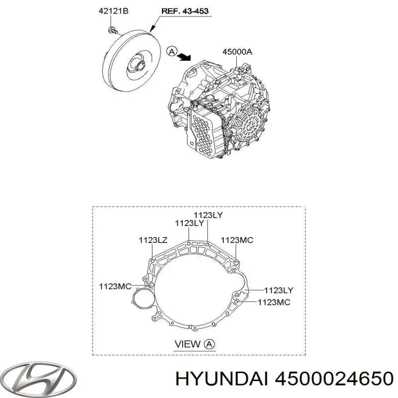 4500024650 Hyundai/Kia Автоматическая коробка передач