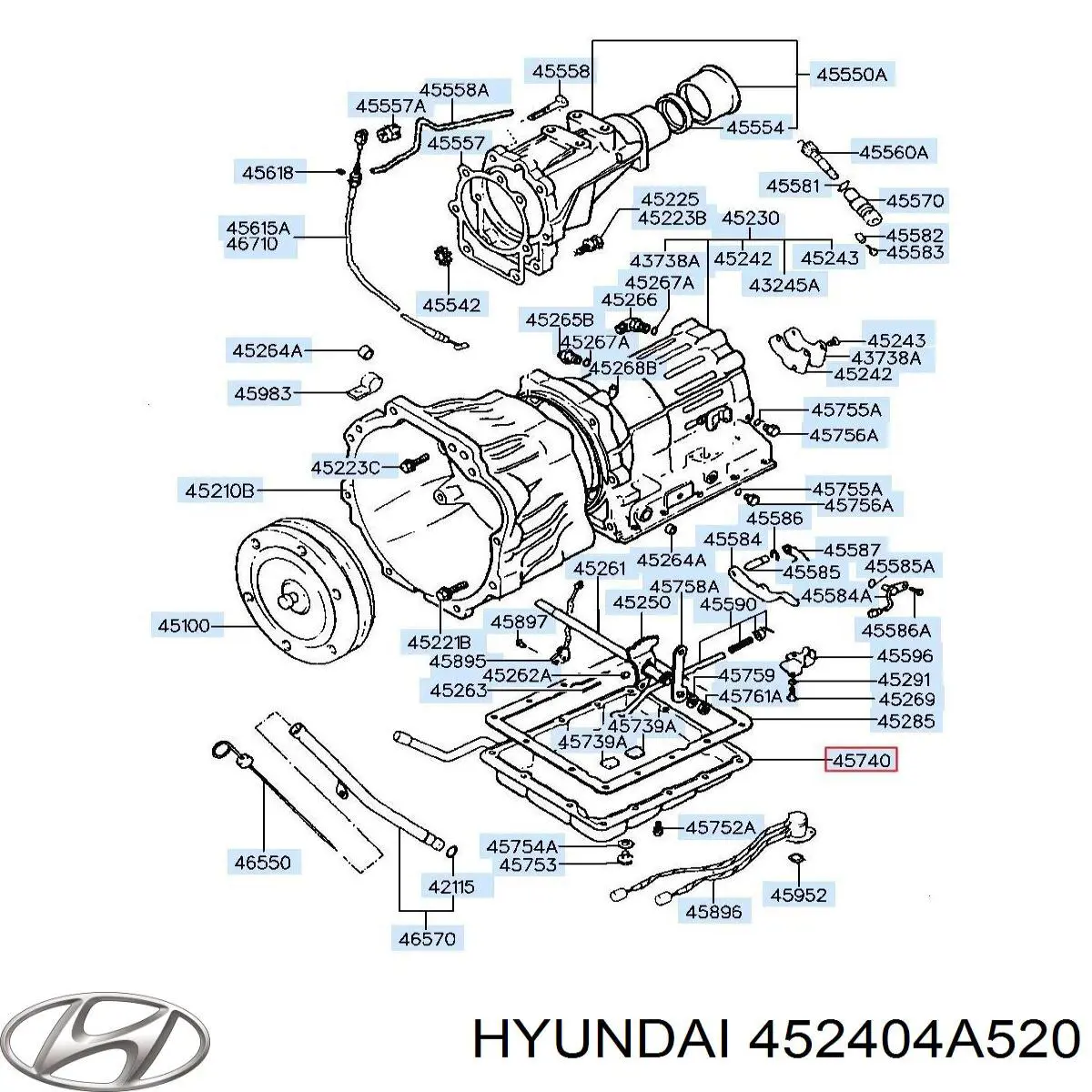 Купить 452404A520 Hyundai/Kia Поддон АКПП