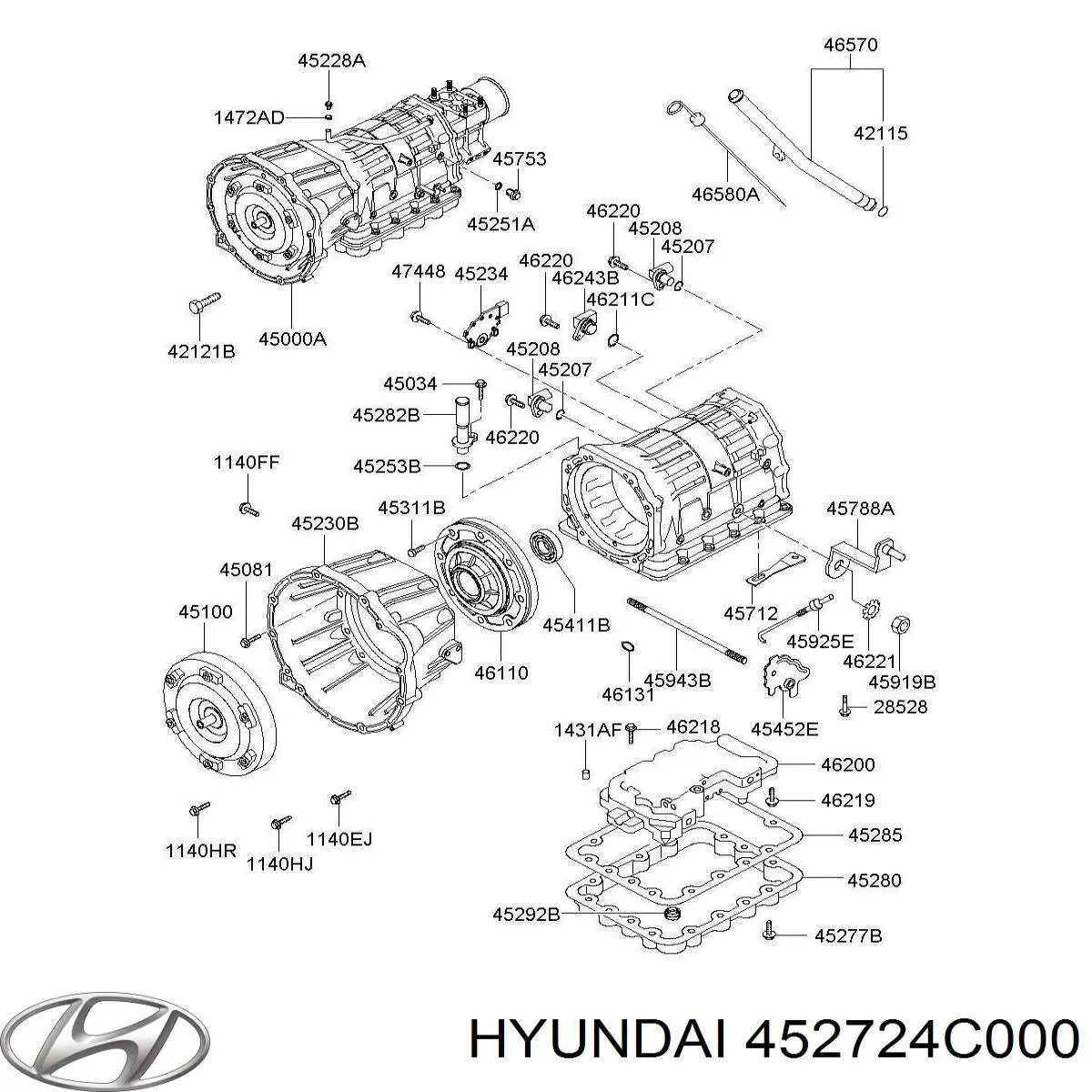  Hyundai/Kia 452724C000 цена, от 11.66 USD