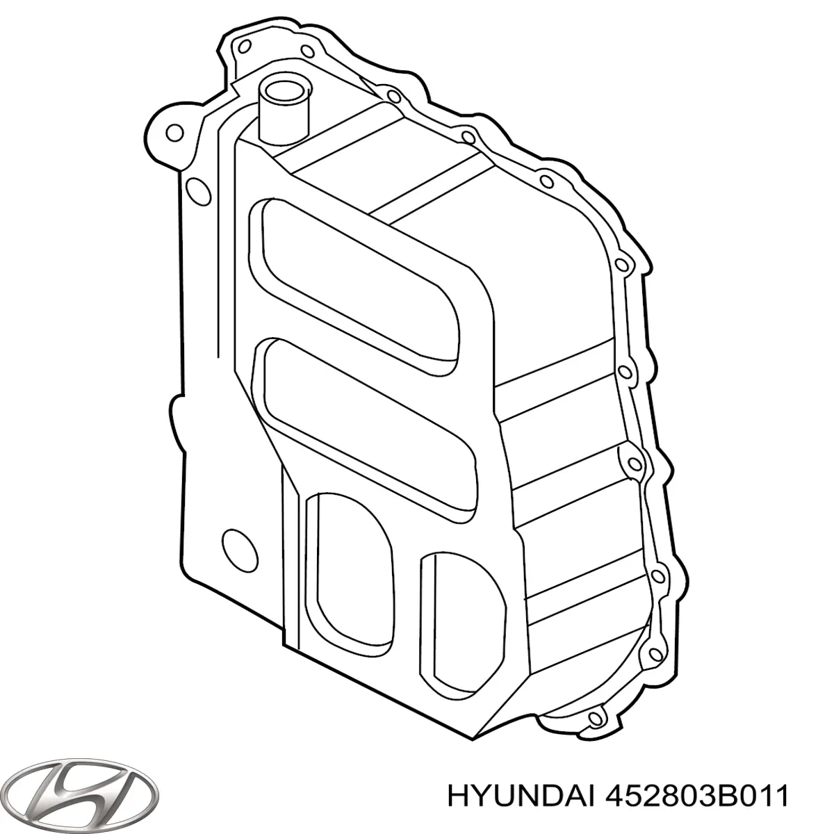 Крышка коробки передач задняя Hyundai/Kia 452803B011 цена, от 26.45 USD