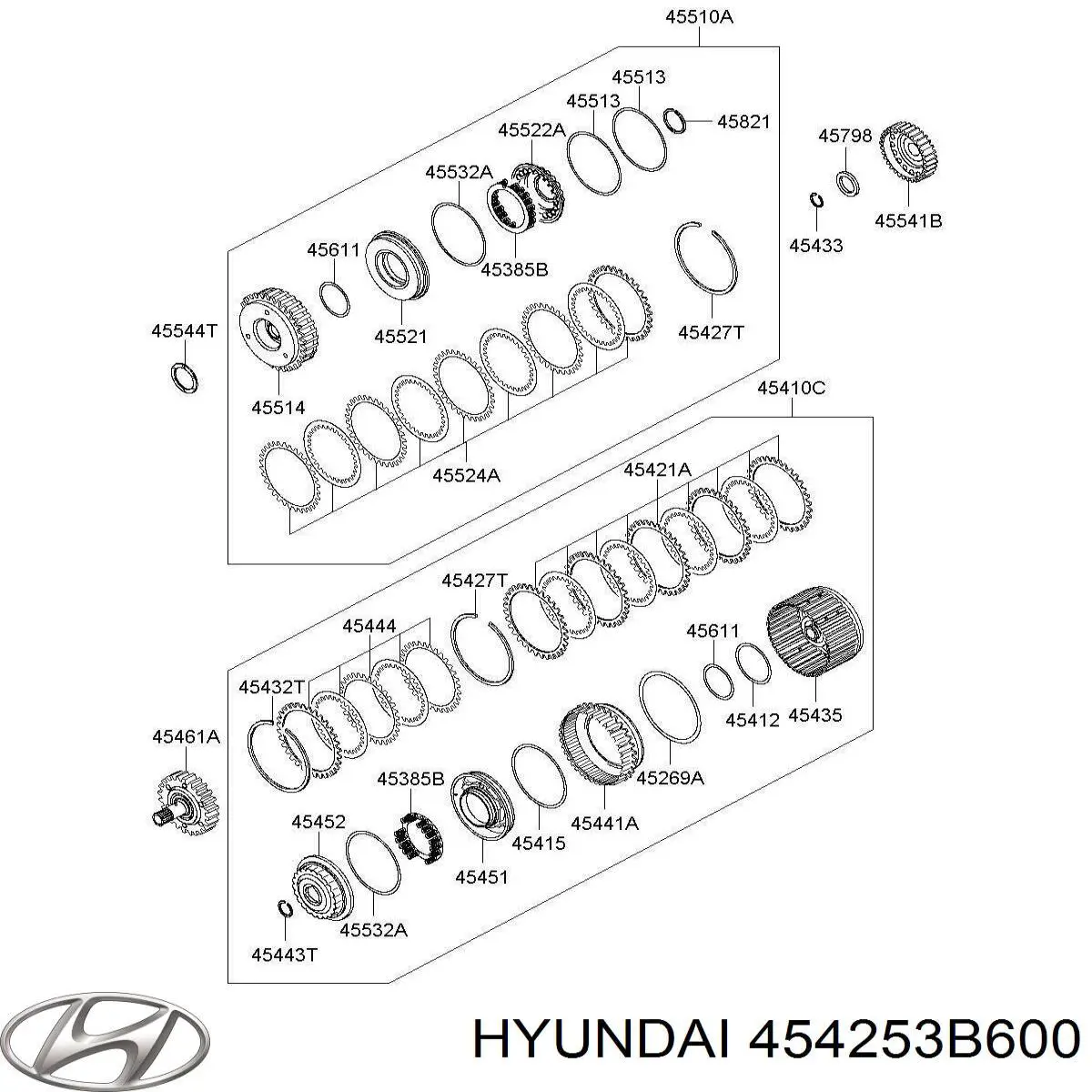  454253B600 Hyundai/Kia