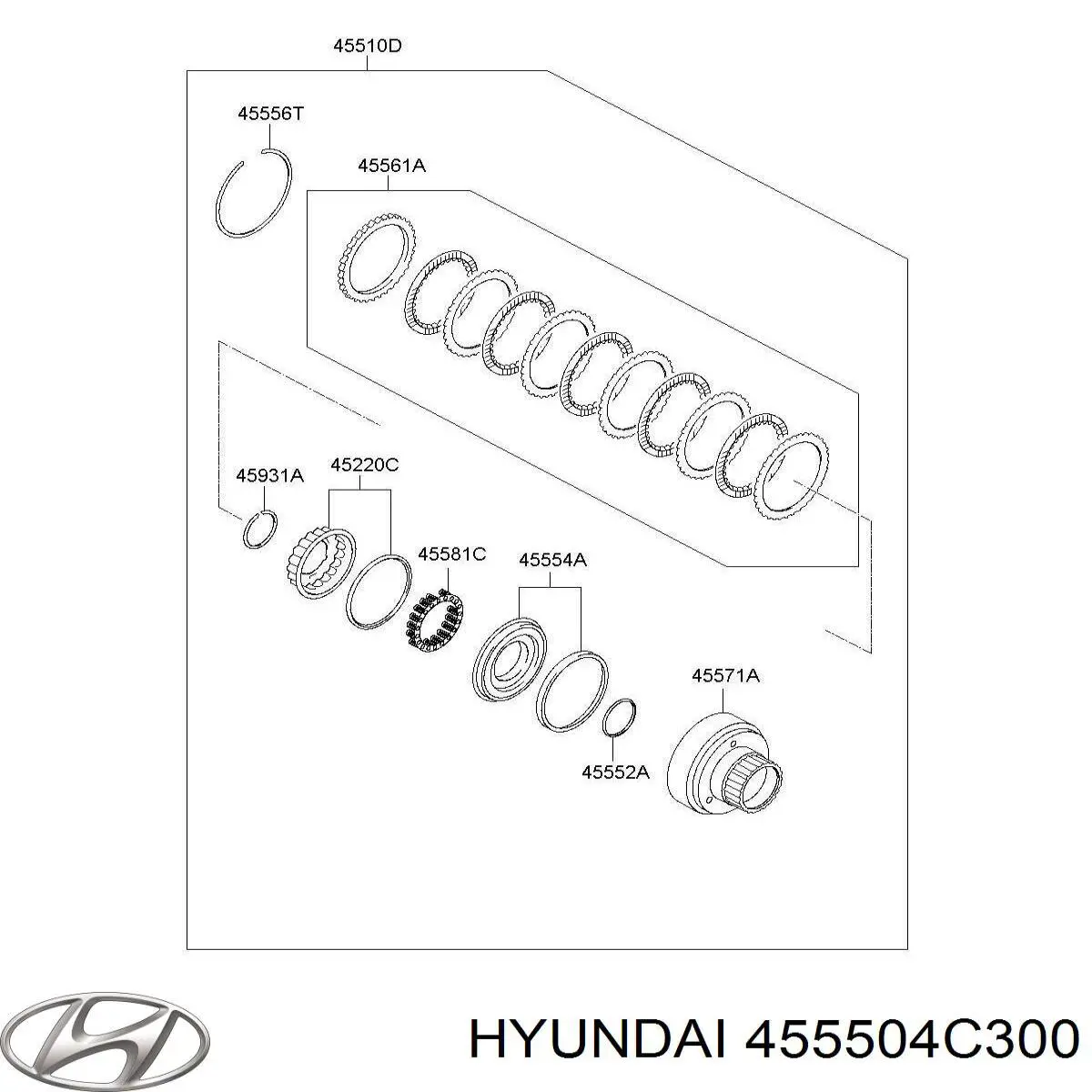  Hyundai/Kia 455504C300 цена, от  USD
