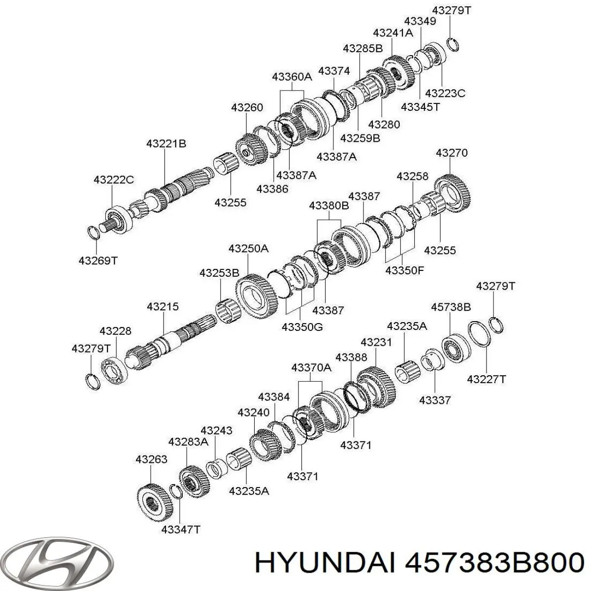  457383B800 Hyundai/Kia