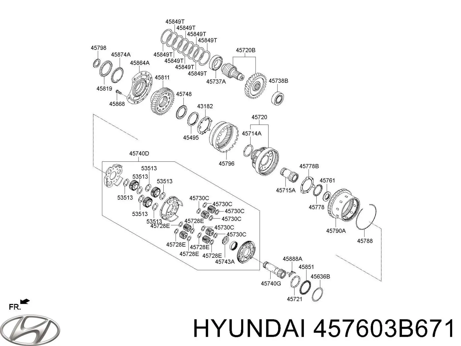  457603B671 Hyundai/Kia