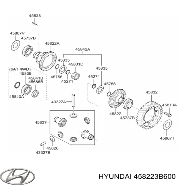  458223B600 Hyundai/Kia