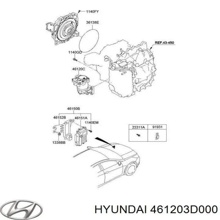  461203D000 Hyundai/Kia