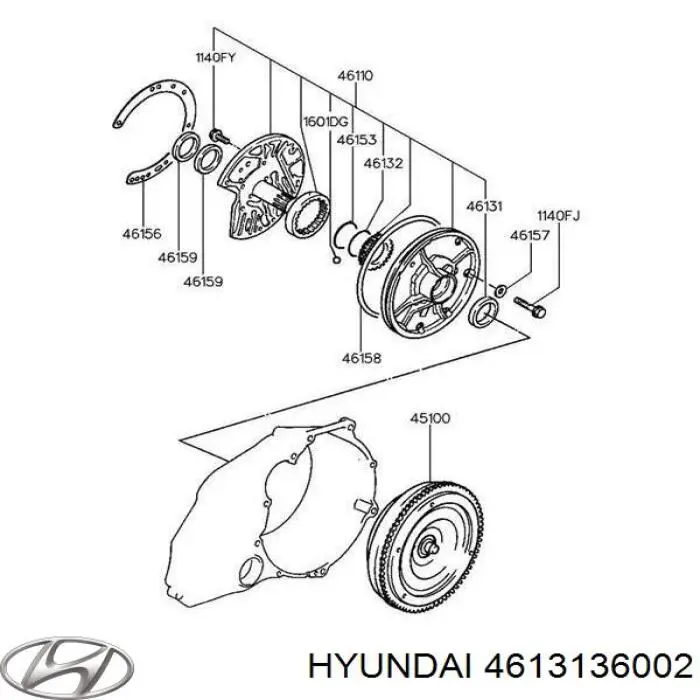 Купить 4613136002AT Hyundai/Kia Сальник масляного насоса АКПП