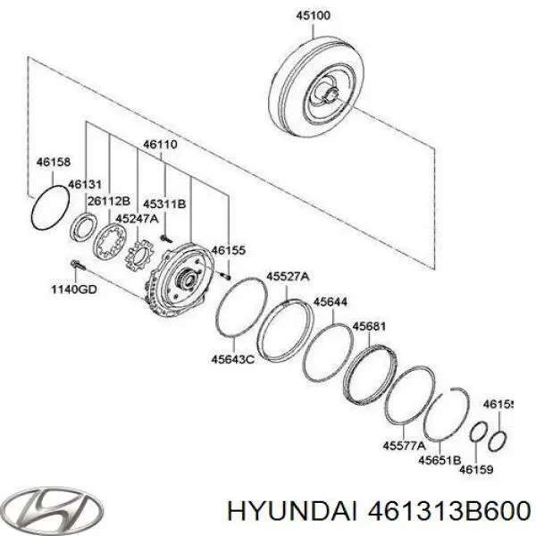  461313B600 Hyundai/Kia