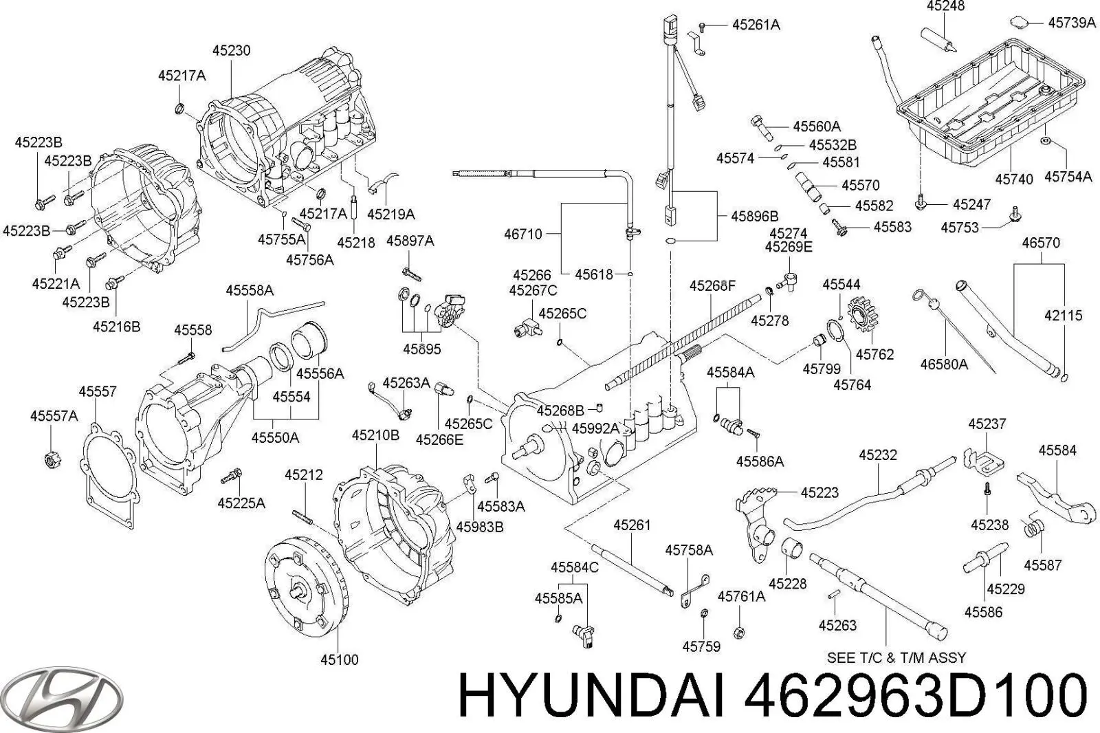 Купить 462963D100 Hyundai/Kia 