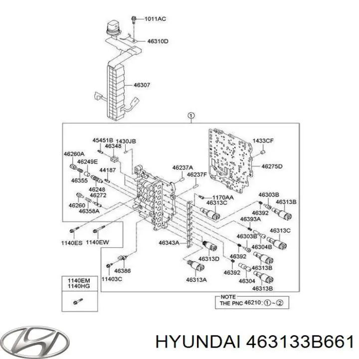  463133B661 Hyundai/Kia