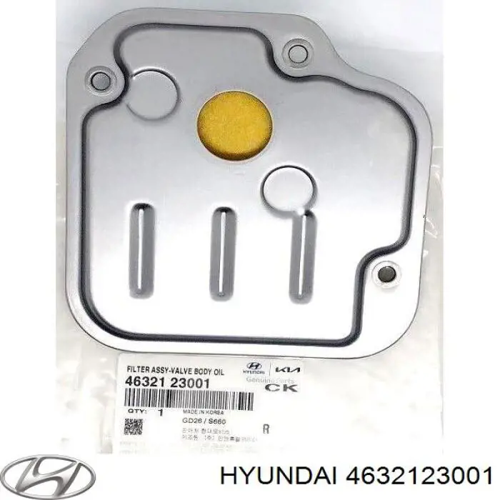 Filtro caja de cambios automática 4632123001 Hyundai/Kia